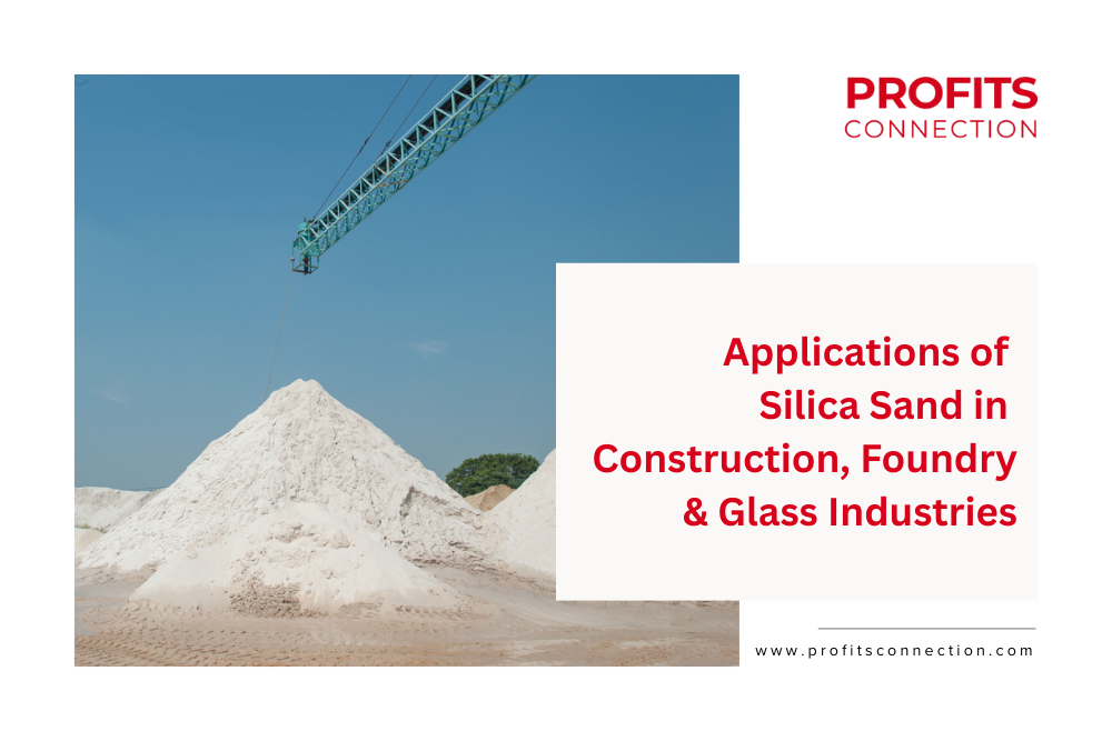 Applications of Silica Sand in Construction, Foundry & Glass Industries, Silica Sand Uses in Industry, what is silica quartz sand used for. Profits connection, bharuch, gujarat, rajpardi, India, UAE, Bangladesh, Nepal, Bhutan, Maldives, Dubai, Saudi Arabia, Qatar, Omar, Kuwait, Sharjah, Kenya, Nigeria, Vietnam, Sri Lanka, Ethiopia, Malawi, silica sand, silica sand supplier(s), silica sand manufacturer(s), silica sand exporter(s), silica sand price, glass grade silica sand, foundry grade silica sand, silica sand for water filtration, silica sand for sandblasting, AFS silica sand, silica sand 30 60 mesh, silica sand 20 40 mesh, silica powder, quartz sand, pool filter silica sand, quartz sand, industrial sand, high purity silica sand, washed silica sand, natural silica sand, white silica sand, fine silica sand, coarse silica sand, silica powder, silica sand suppliers in India, silica sand exporters, silica sand manufacturers, silica sand exporter from India, silica sand suppliers India, silica sand manufacturers India, best silica sand for glass making, silica sand for foundry, silica sand for construction, silica sand for water filtration, silica sand for sandblasting, silica sand for ceramics, silica sand for paints and coatings, glass grade silica sand, foundry grade silica sand, construction silica sand, cement additive silica sand, concrete silica sand, silica sand for metal casting, refractory silica sand, abrasive silica sand, silica sand blasting media, silica sand for chemical industry, water filtration silica sand, swimming pool filter sand, silica sand for wastewater treatment, silica sand suppliers in Gujarat, silica sand suppliers in Rajasthan, silica sand suppliers in Vadodara, silica sand exporters in India, silica sand suppliers near me, AFS silica sand, mesh size silica sand (30/60, 20/40, 16/30, etc.), high silica content sand (SiO₂ 95% / 99%), dry silica sand, graded silica sand, bulk silica sand, buy silica sand, foundry sand supplier, quartz powder supplier, silica sand distributors, silica sand exporter, silica sand manufacturer, silica sand near me, silica sand online, silica sand price, silica sand supplier, silica sand suppliers in Ahmedabad, silica sand suppliers in Bengaluru, silica sand suppliers in Chennai, silica sand suppliers in Delhi, silica sand suppliers in Gujarat, silica sand suppliers in Hyderabad, silica sand suppliers in India, silica sand suppliers in Morbi, silica sand suppliers in Mumbai, silica sand suppliers in Pune, silica sand suppliers in Rajasthan, silica sand suppliers in Vadodara, AFS silica sand, SiO2 95 silica sand, SiO2 98 silica sand, casting silica sand, filter media sand, filter sand silica, foundry grade silica sand, glass grade silica sand, pool filter silica sand, refractory silica sand, resin coated silica sand, silica sand 100 mesh, silica sand 12 20 mesh, silica sand 16 30 mesh, silica sand 20 40 mesh, silica sand 200 mesh, silica sand 30 60 mesh, silica sand for ceramics, silica sand for construction, silica sand for epoxy, silica sand for foundry, silica sand for fracking, silica sand for glass, silica sand for golf courses, silica sand for landscaping, silica sand for mortars, silica sand for oil and gas, silica sand for paints and coatings, silica sand for sandblasting, silica sand for wastewater treatment, silica sand for water filtration, 99 silica sand, 99.5 silica sand, abrasive silica sand, coarse silica sand, fine silica sand, high purity silica sand, industrial sand, natural silica sand, silica flour, washed silica sand, white silica sand, silica gel vs silica sand, silica sand HS-code 250510, HS 250510 silica sand export India, bulk silica sand supplier for UAE, silica sand exporters India to Bangladesh, silica sand exports India, export silica sand from India, silica sand export supplier,